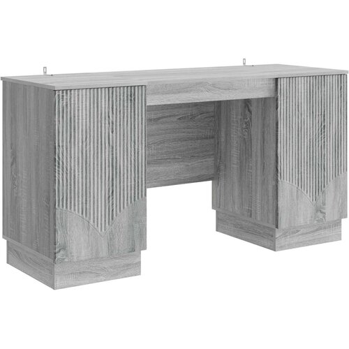  Stol Siva sonoma 142,5 x 50 x 75 cm Konstruirano drvo Slike
