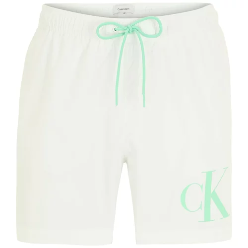 Calvin Klein Swimwear Kratke kopalne hlače meta / bela