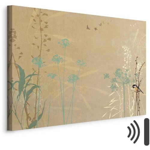  Slika - Tiny Bird - Colorful Grasses in Golden Shades of Sunset 90x60 Akustična Cijene