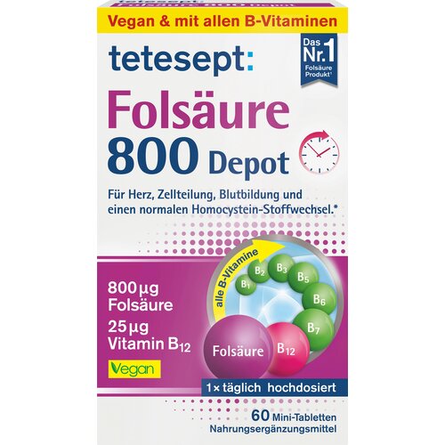TETESEPT Folna kiselina 800 Depot - 60 tabl. Cene