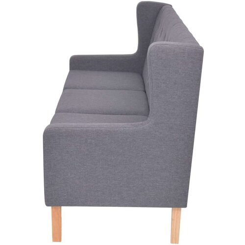  2-dijelni set sofa od tkanine sivi Slike