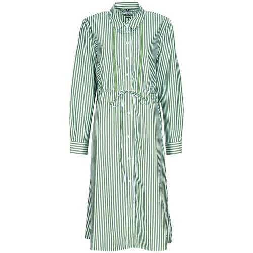Tommy Hilfiger ORG CO STRIPE MIDI SHIRT-DRESS Bijela Cijene