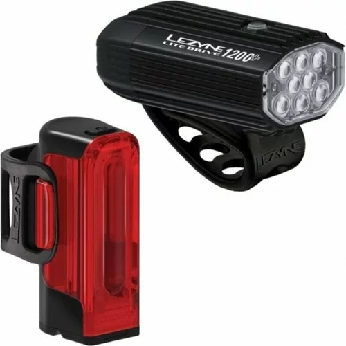 Lezyne Lite Drive 1200+/Strip Drive Pro 400+ Pair Kolesarska luč