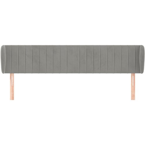  Uzglavlje s u&amp;scaron;ima svjetlosivo 203x23x78/88 cm bar&amp;scaron;unasto Slike