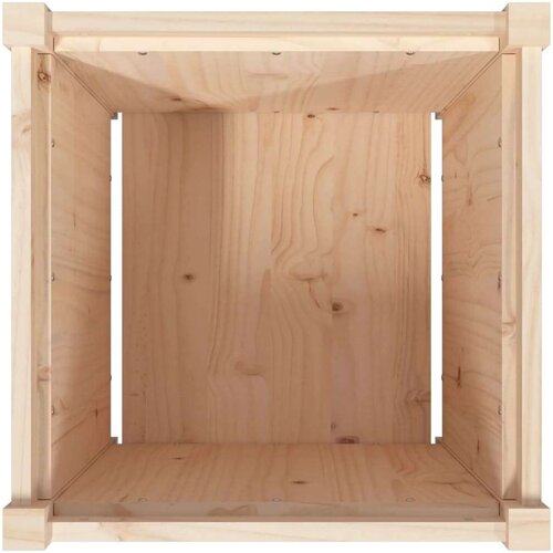 VidaXL Vrtna sadilica 50 x 50 x 50 cm od masivne borovine Slike