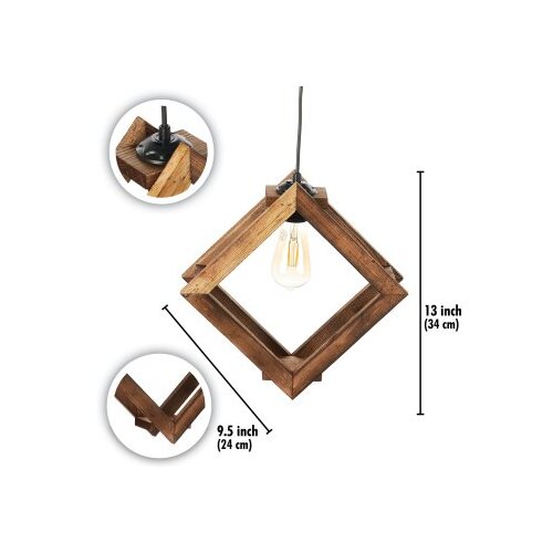 Opviq square antiquation brown chandelier Slike