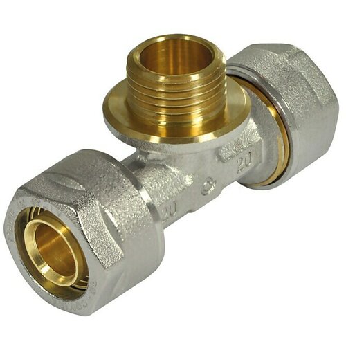  Vijčani T-komad (Promjer: 2 x 16 mm, Vanjski navoj: ½″, Poniklano) Cijene