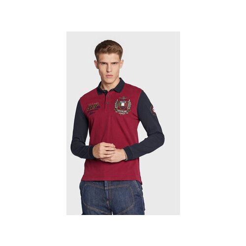Aeronautica Militare Polo majica 222PO1643J564 Bordo rdeča Regular Fit Slike