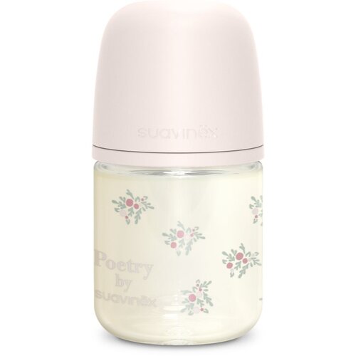 Suavinex Poetry SX Pro Physiological S steklenička za dojenčke 0 m+ Slow Flow - Pink 120 ml Cene
