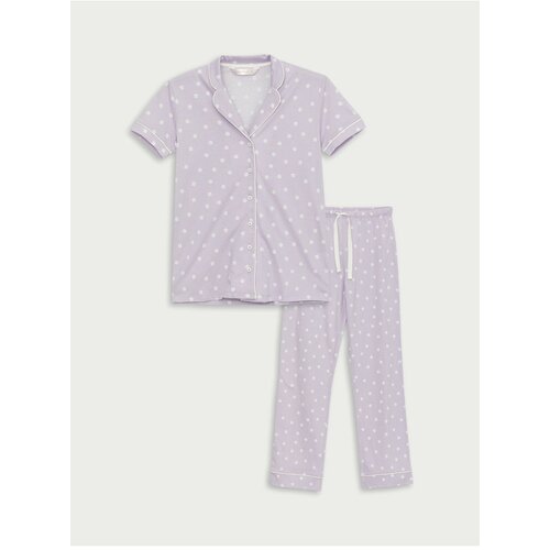 LC Waikiki Pajama Set - Purple - Graphic Cene