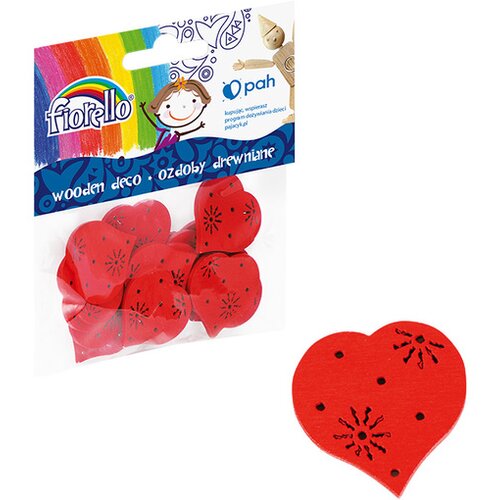 Fiorello Leseni okraski srca, set 15, (21299952) Slike