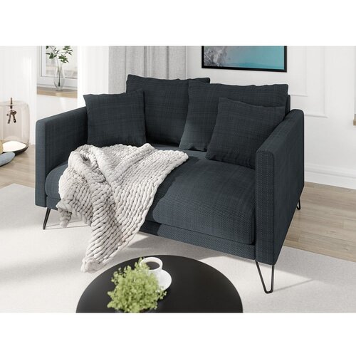 Ropez Tamno siva sofa od &amp;scaron;enila 140 cm Freya &amp;ndash; Slike
