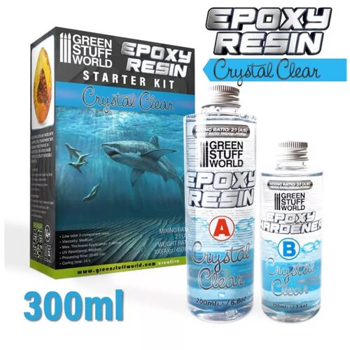 Green Stuff World crystal clear epoxy resin 300ml Cene