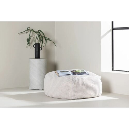 Venture Home puf Luca 60 &amp;times; 60 cm, bjelkasta Slike