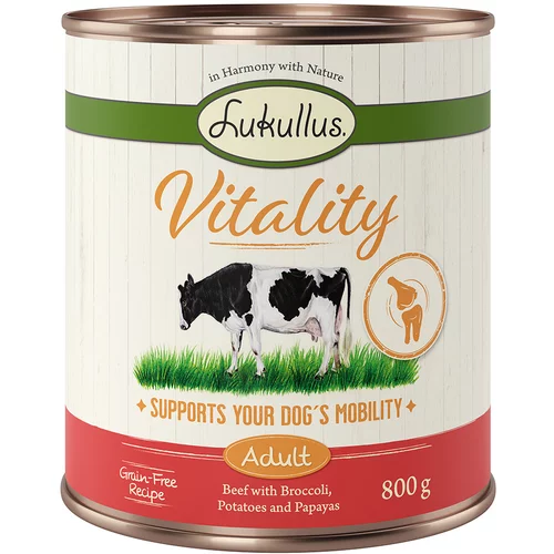 Lukullus Vitality Sklepi govedina brez žitaric - 6 x 800 g