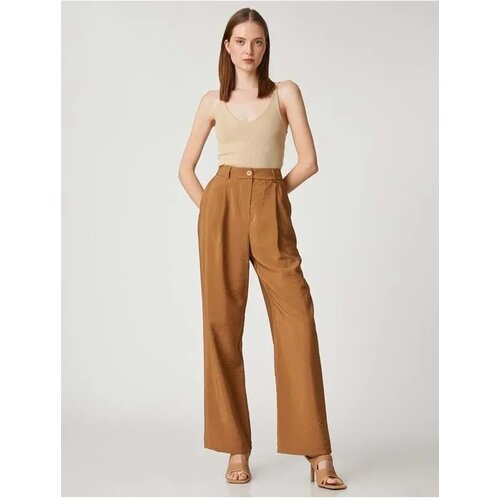 Koton Women&amp;#039;s Clothing Trousers 3sak40011pw Camel Hair Slike
