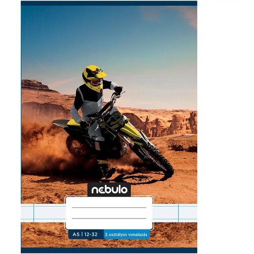 NEBULO spetji 3. razredni cross motorist v puščavi, črtasta zvezek z vzorcem 12-32 A/5 Cene