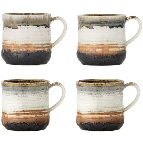 Bloomingville Skodelice v kompletu 4 ks iz kamenine 380 ml Deana – Cene