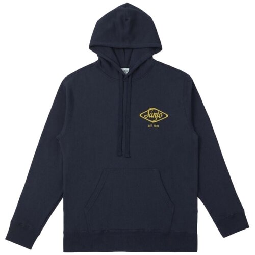 SANJO Puloverji Hooded Flocked Logo - Navy Modra Cene