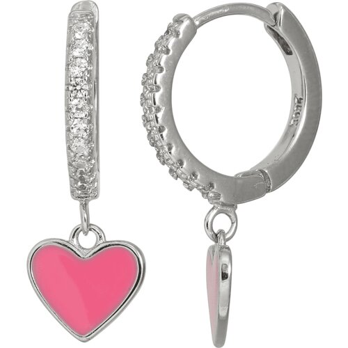J&B Jewelry J&amp;B Jewellery 925 Srebrne Alke 0037-Pink Cene