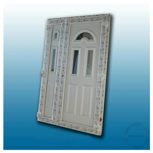 Hram 032 ulazna PVC vrata PVC dvokrilna vrata ukasrni panel 1300x2100 Slike