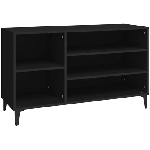 Ormarić za cipele crni 102 x 36 x 60 cm od konstruiranog drva Crna Slike