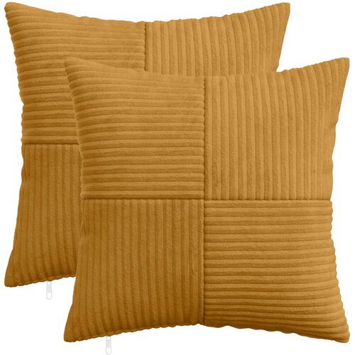  Presvlaka za jastuk 2 pcs ALMELO Žuta 40 x 40 cm Kord Cene