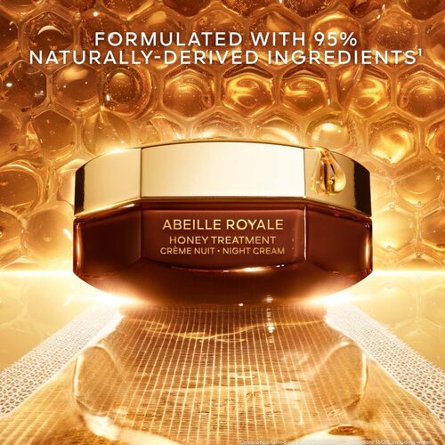 Guerlain Abeille Royale Honey Treatment Night Cream noćna krema za učvr&amp;scaron;ćivanje protiv bora punjivi 50 ml Slike