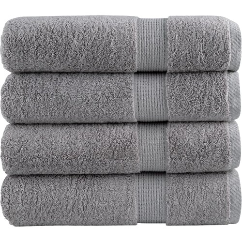 Premium ručnici za ruke SOLUND 4 kom. sivi 50x100 cm 600 g/m&amp;sup2; - Siva 50 x 100 cm 4 Slike