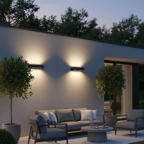 Ideal Lux - Spolja&amp;scaron;nje zidno svetlo ANDROMEDA 2xE27/60W/230V IP55 antracit Slike