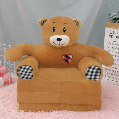 BABYLINE Foteljica za decu Meda B69, Braon Slike
