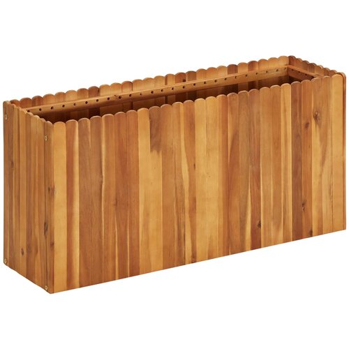  Vrtna posuda za sadnju od masivnog bagremovog drva 100x30x50 cm Cijene