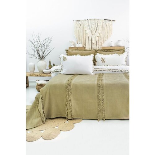  brianna - khaki khaki double bedspread set Cene