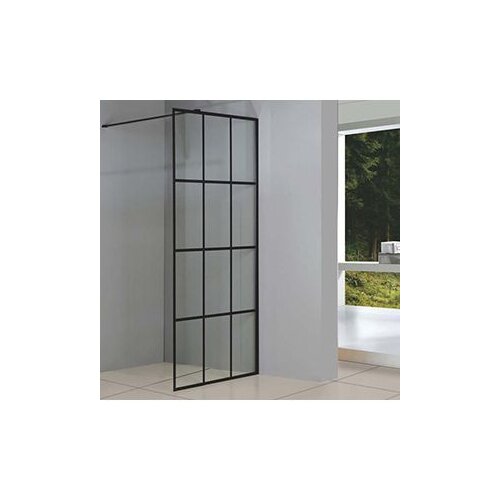 Tuš stijenka 80x200 crne linije+crni profil SHOWERLUX Cijene