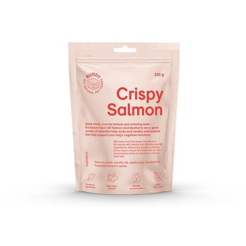 Buddy crunchy snack salmon with blueberries 150 g Cene