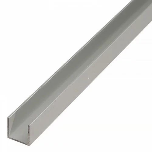 STABILIT Aluminijasti U profil Stabilit (2.000 x 15 x 15 mm, debelina: 1,5 mm, eloksiran aluminij)