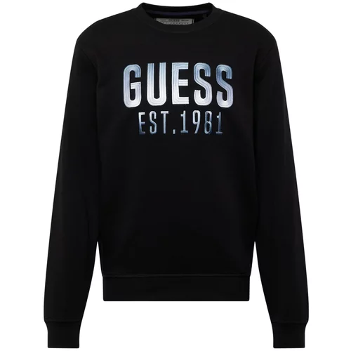 Guess Sweater majica plava / crna / bijela