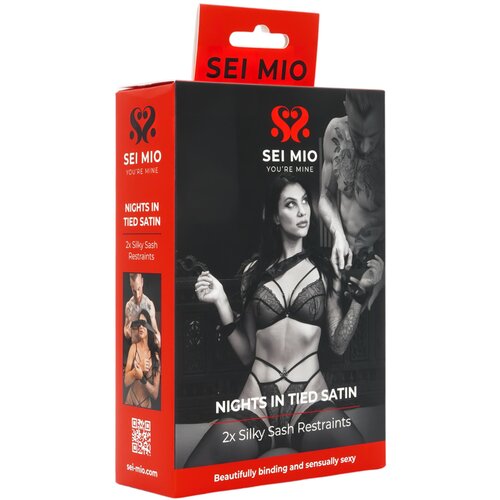  Sei Mio - saten vezovi (crni) Cijene