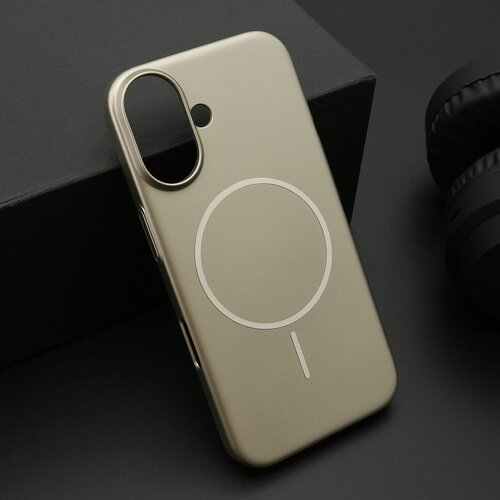  Maska PURE MATTE MagSafe za iPhone 16/ zlatna Slike
