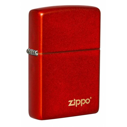 Zippo upaljač classic metallic red logo Slike