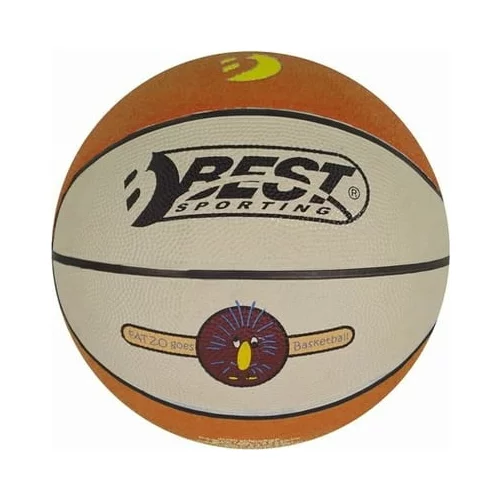 BEST Sport & Freizeit Mini košarkarska žoga - temno rjava/krem