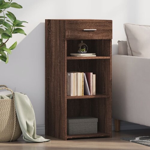 VidaXL Komoda rjavi hrast 40x42,5x93 cm inženirski les Slike