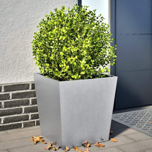 VidaXL Vrtno korito 2 kosa 50x50x50 cm pocinkano jeklo Slike