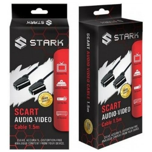 Štark kabl audio 3.5mm stereo na 2X3.5mm stereo 1.5m Slike