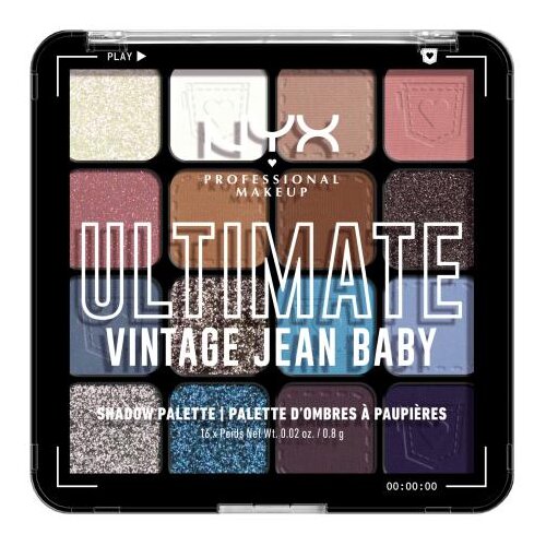 NYX Professional Makeup Ultimate sjenilo za oči 13.28 g Nijansa 02 vintage jean baby Slike