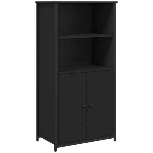 Maison Chic Visoka omara - Komoda - Predalnik črna 62x36x121,5 cm inženirski les, (21721975) Slike