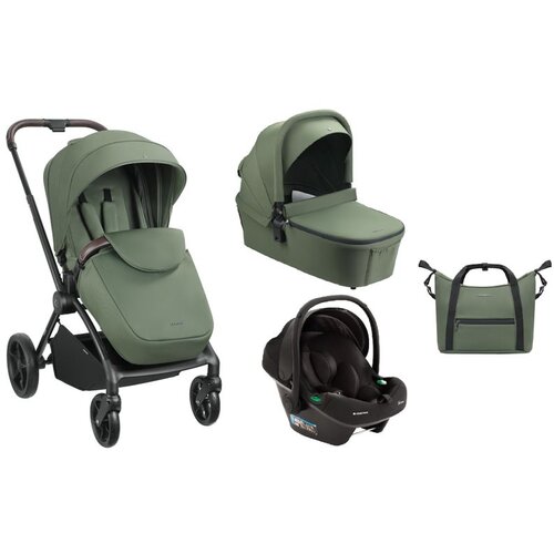 Kikka Boo Kolica Kara premium 3in1 set sa autosedištem I-Prime I-size i tvrdom korpom Army Green Cene
