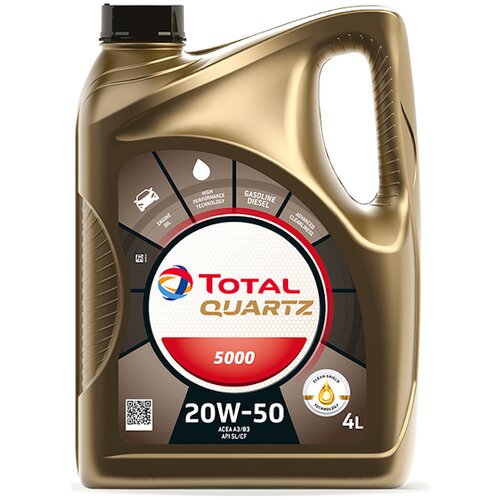 Total quartz 5000 motorno ulje 20W50 4L Slike
