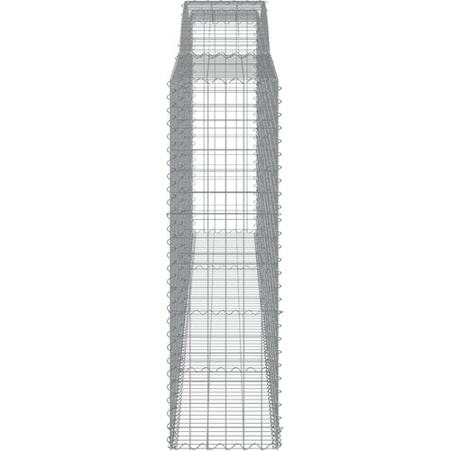 Lučne gabionske ko&amp;scaron;are 5 kom 400x50x160/180cm pocinčano željezo Slike