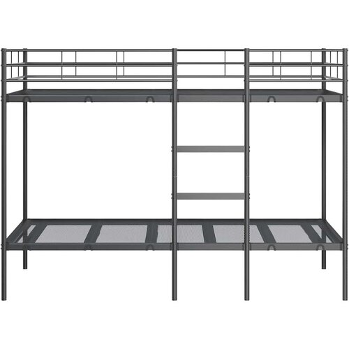 VidaXL krevet na kat bez madraca crni 100x200 cm čelik Slike
